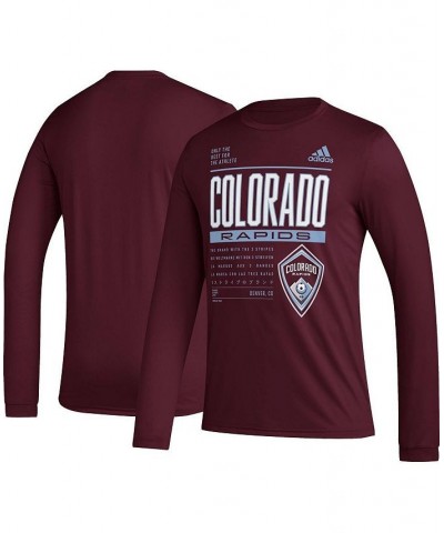 Men's Burgundy Colorado Rapids Club DNA Long Sleeve T-shirt $26.49 T-Shirts