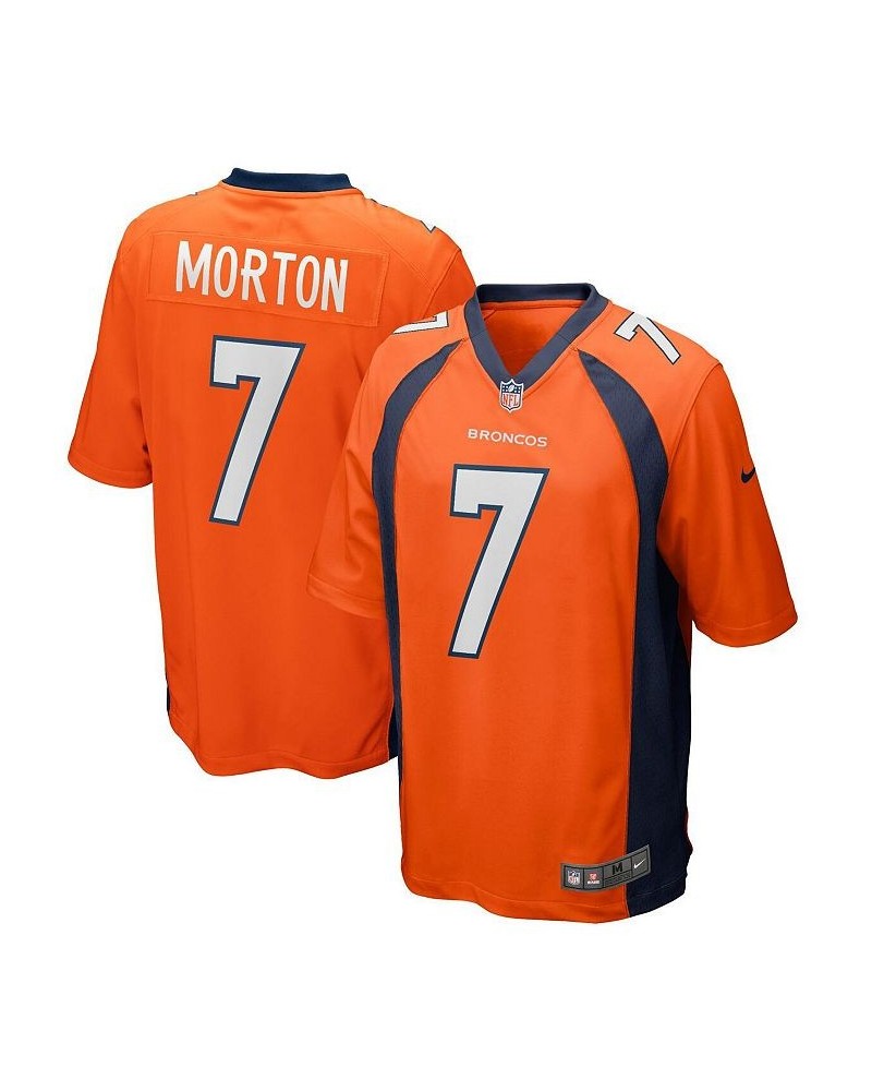 Men's Craig Morton Orange Denver Broncos Game Retired Player Jersey $56.00 Jersey