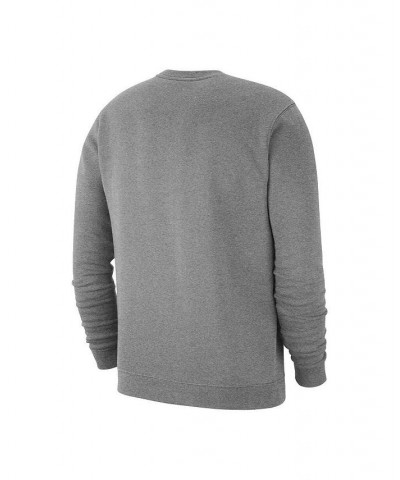 Men's Heather Gray Canada Soccer Fleece Pullover Sweatshirt $40.49 Sweatshirt