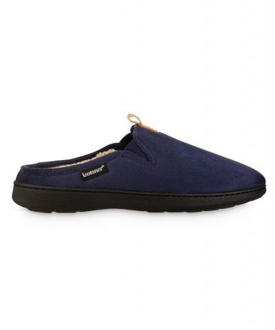 Men's Advanced Memory Foam Microsuede Vincent Hoodback Comfort Slippers Blue $15.18 Slippers