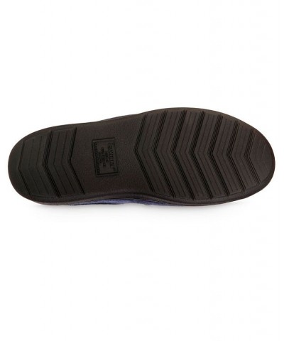 Men's Advanced Memory Foam Microsuede Vincent Hoodback Comfort Slippers Blue $15.18 Slippers