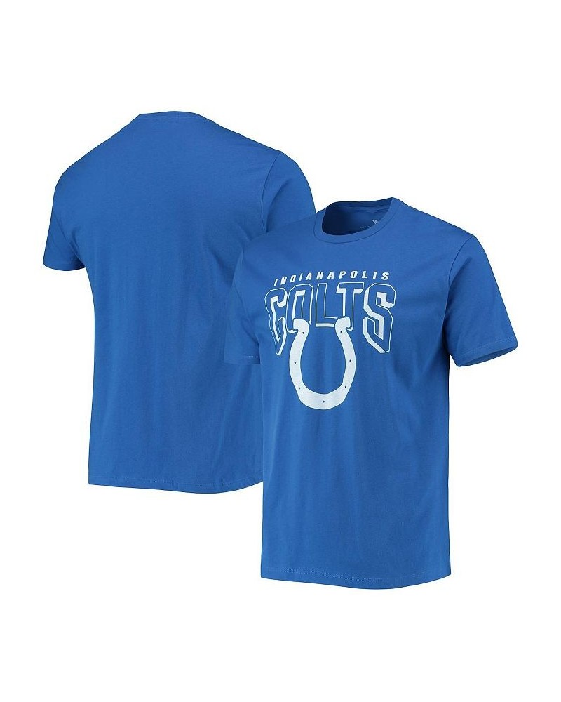 Men's Royal Indianapolis Colts Bold Logo T-shirt $19.80 T-Shirts