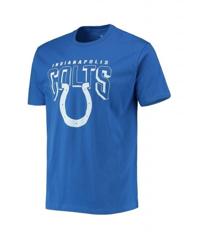 Men's Royal Indianapolis Colts Bold Logo T-shirt $19.80 T-Shirts