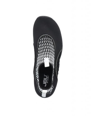 Women's Fin Water Ready Flats Black, White Print $23.52 Shoes