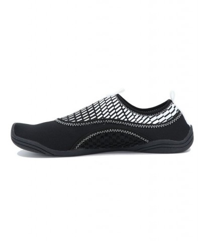 Women's Fin Water Ready Flats Black, White Print $23.52 Shoes