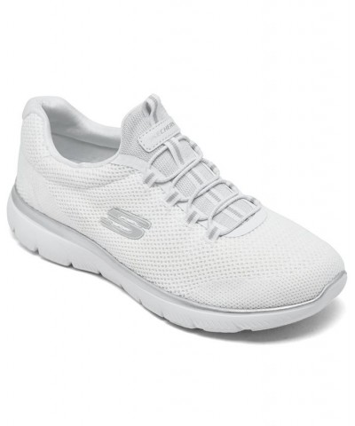 Women's Summits - Cool Classic Wide Width Athletic Walking Sneakers White $33.00 Shoes