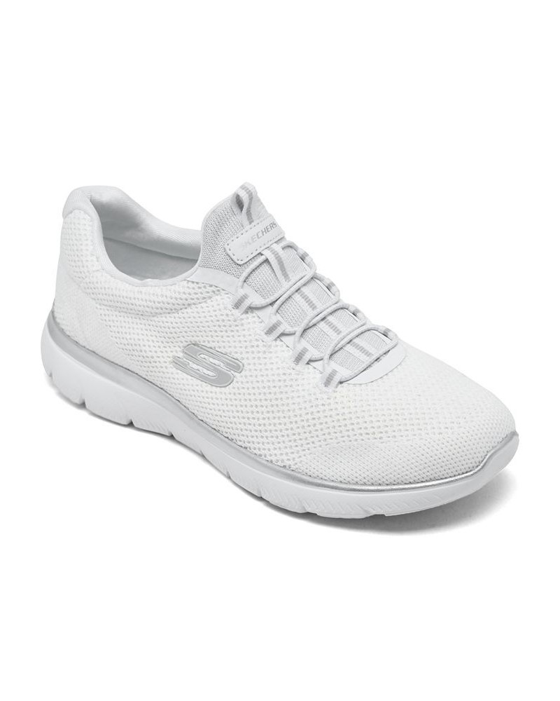 Women's Summits - Cool Classic Wide Width Athletic Walking Sneakers White $33.00 Shoes