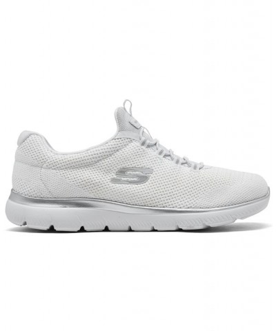 Women's Summits - Cool Classic Wide Width Athletic Walking Sneakers White $33.00 Shoes