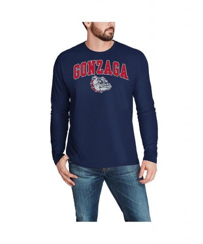 Men's Branded Navy Gonzaga Bulldogs Campus Long Sleeve T-shirt $14.81 T-Shirts