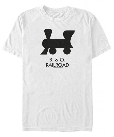 Men's B and O Railroad Short Sleeve Crew T-shirt White $14.00 T-Shirts