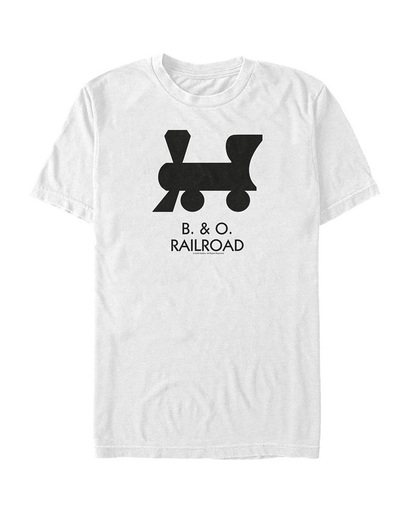 Men's B and O Railroad Short Sleeve Crew T-shirt White $14.00 T-Shirts