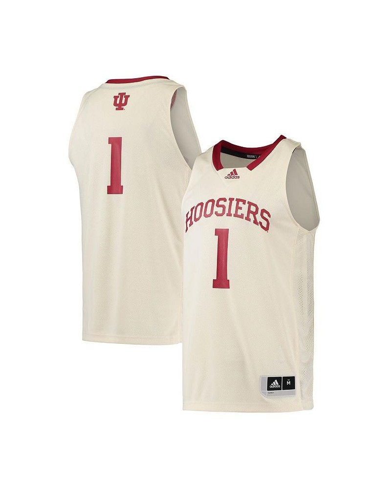 Men's 1 Cream Indiana Hoosiers Swingman Basketball Jersey $45.00 Jersey