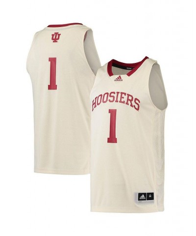 Men's 1 Cream Indiana Hoosiers Swingman Basketball Jersey $45.00 Jersey