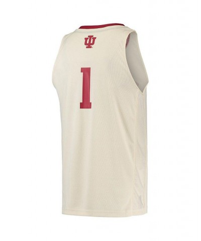 Men's 1 Cream Indiana Hoosiers Swingman Basketball Jersey $45.00 Jersey