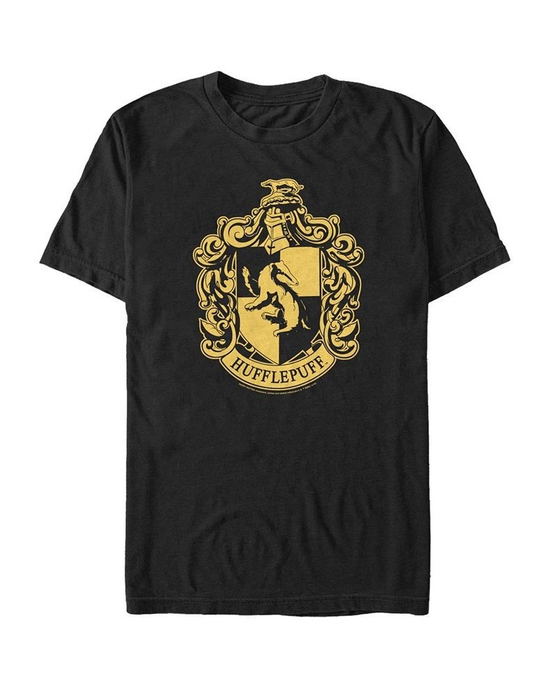 Harry Potter Men's Hogwarts House Hufflepuff Crest Short Sleeve T-Shirt $19.59 T-Shirts