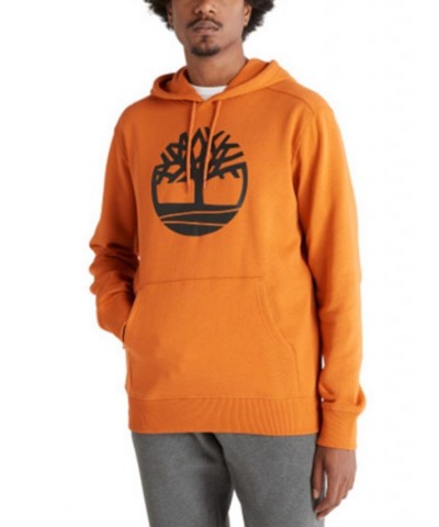 Men's Core Regular-Fit Logo Hoodie Orange $32.90 Sweatshirt