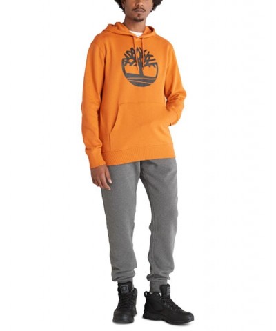 Men's Core Regular-Fit Logo Hoodie Orange $32.90 Sweatshirt