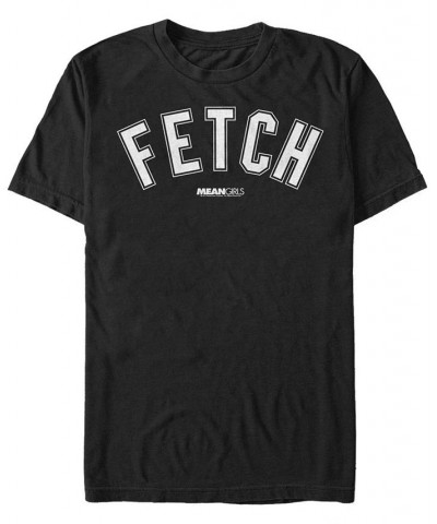 Men's Collegiate Print Fetch Short Sleeve T- shirt Black $16.10 T-Shirts