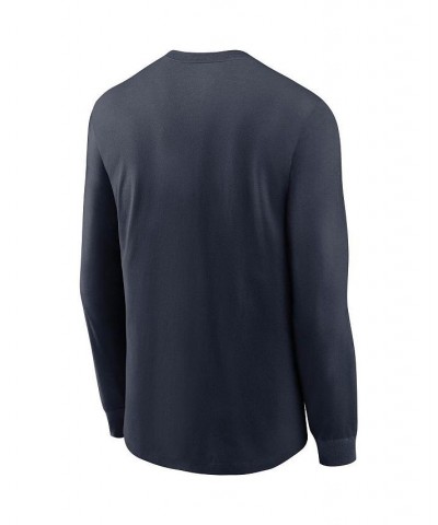 Men's Navy Houston Texans Legend Icon Performance Long Sleeve T-shirt $25.00 T-Shirts