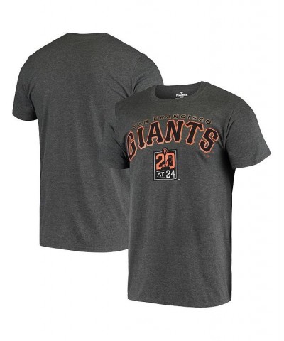 Men's Branded Heathered Charcoal San Francisco Giants Classic 20 at 24 T-shirt $21.83 T-Shirts