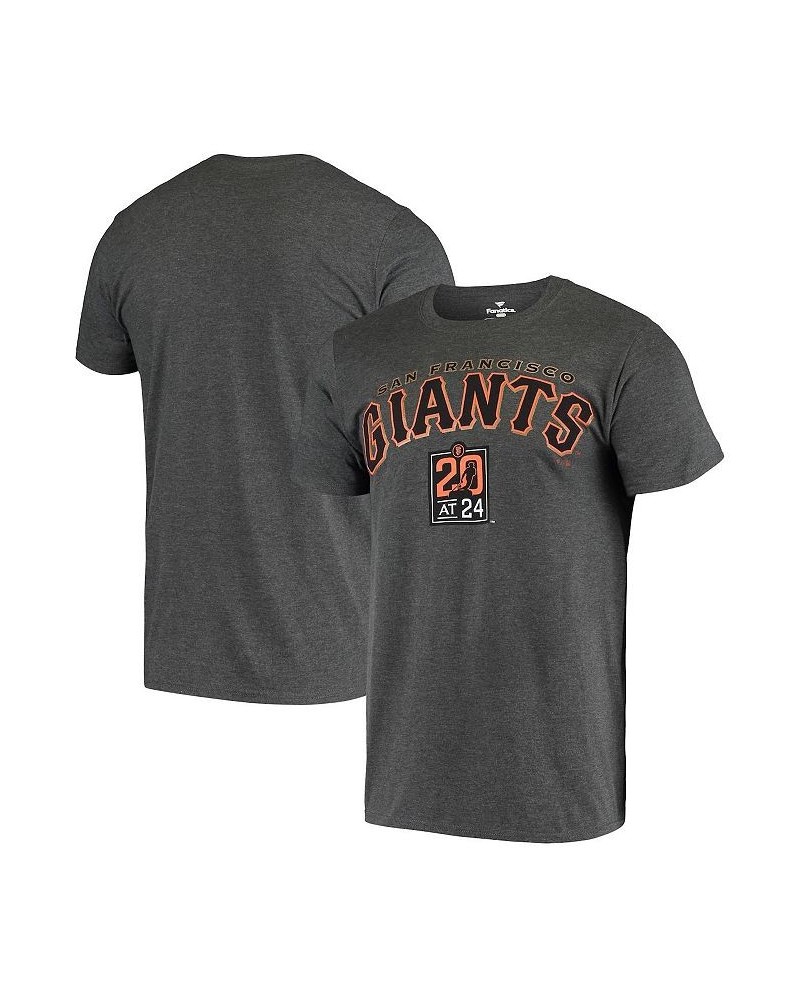 Men's Branded Heathered Charcoal San Francisco Giants Classic 20 at 24 T-shirt $21.83 T-Shirts