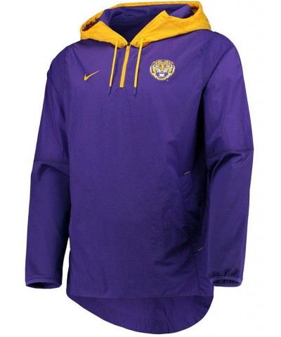 Men's Purple, Gold LSU Tigers Player Quarter-Zip Jacket $37.40 Jackets