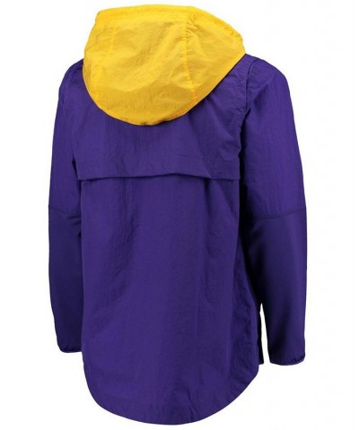 Men's Purple, Gold LSU Tigers Player Quarter-Zip Jacket $37.40 Jackets