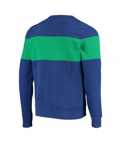 Men's Royal Seattle Seahawks Interstate Throwback Sweatshirt $27.26 Sweatshirt