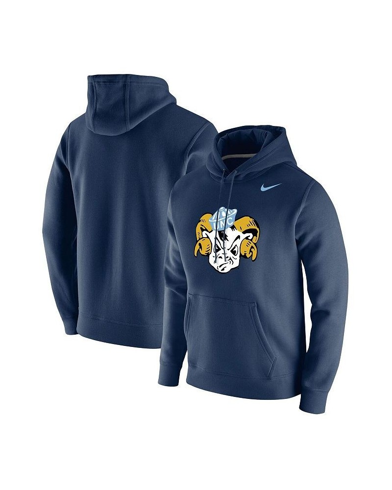 Men's Navy North Carolina Tar Heels Vintage-Like School Logo Pullover Hoodie $46.74 Sweatshirt