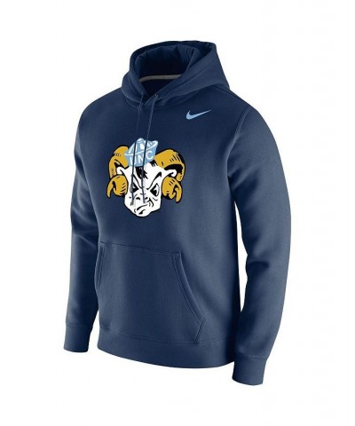 Men's Navy North Carolina Tar Heels Vintage-Like School Logo Pullover Hoodie $46.74 Sweatshirt