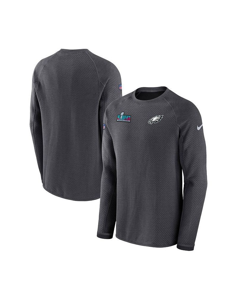 Men's Anthracite Philadelphia Eagles Super Bowl LVII Opening Night Performance Pullover Sweatshirt $43.20 Sweatshirt