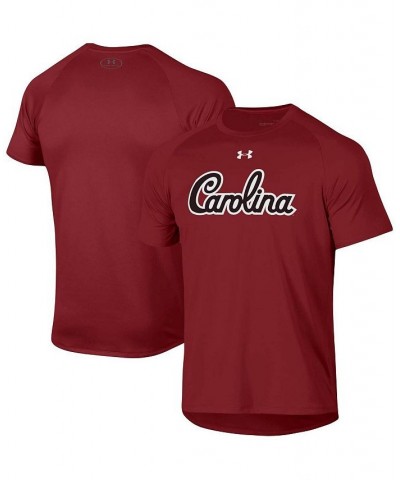 Men's Garnet South Carolina Gamecocks School Logo Tech 2.0 Performance Raglan T-shirt $28.99 T-Shirts