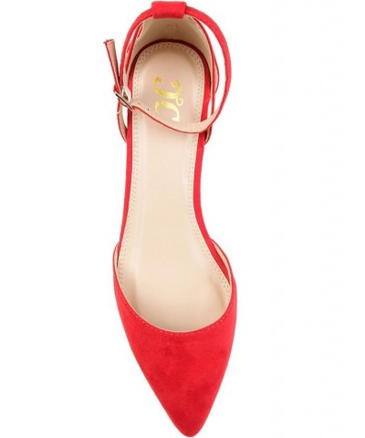 Women's Arkie Sliver Wedges Red $35.20 Shoes