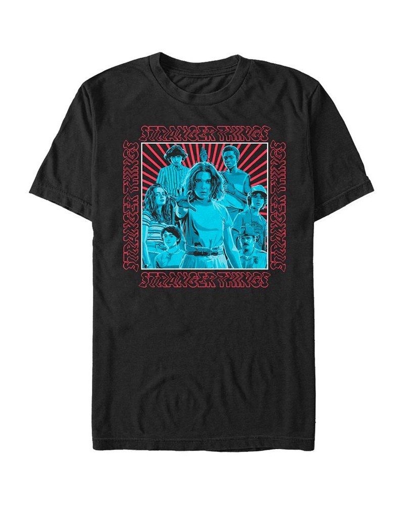 Men's Stranger Things Group Shot Short Sleeve T-shirt Black $16.80 T-Shirts