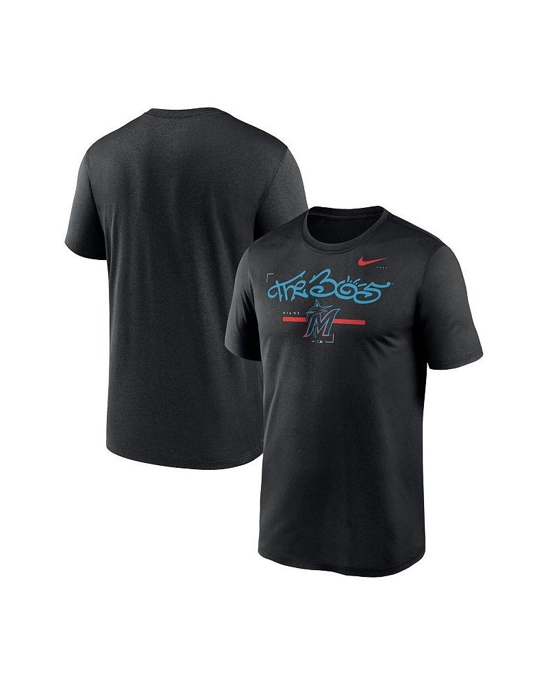 Men's Black Miami Marlins Local Legend T-shirt $20.50 T-Shirts