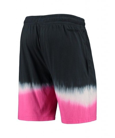 Men's Black and Pink Miami Heat Hardwood Classic Authentic Shorts $34.31 Shorts