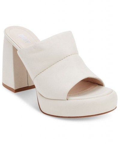 Women's Benedetta Slip-On Platform Sandals Tan/Beige $47.68 Shoes