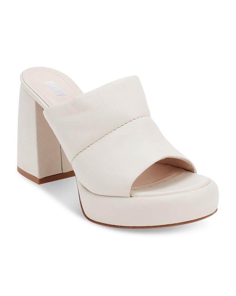 Women's Benedetta Slip-On Platform Sandals Tan/Beige $47.68 Shoes