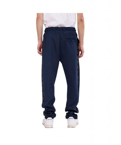 Mens Hoppa Tricot Slim-Fit Track Pants Blue $22.95 Pants