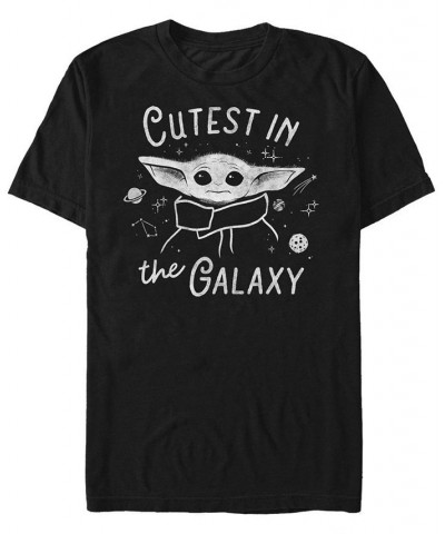 Men's Cutest in The Galaxy Short Sleeve Crew T-shirt Black $16.80 T-Shirts