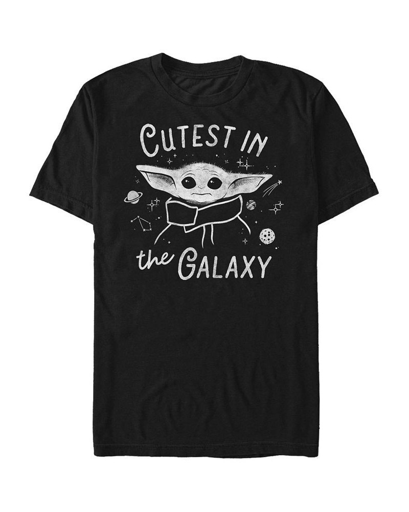 Men's Cutest in The Galaxy Short Sleeve Crew T-shirt Black $16.80 T-Shirts