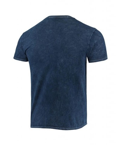 Men's '47 Navy Brooklyn Nets 75Th Anniversary City Edition Mineral Wash Vintage-Look Tubular T-shirt $26.95 T-Shirts