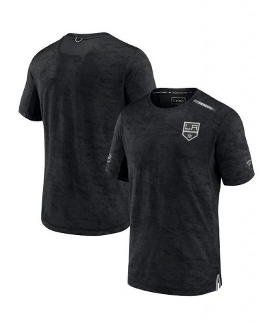 Men's Branded Black Los Angeles Kings Authentic Pro Rink Premium Camo T-Shirt $30.24 T-Shirts