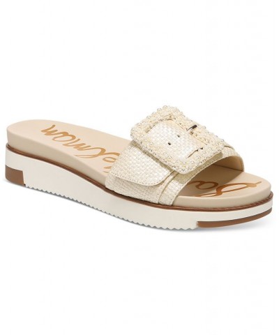 Women's Ariane Platform Buckle Slide Sandals PD08 $57.20 Shoes