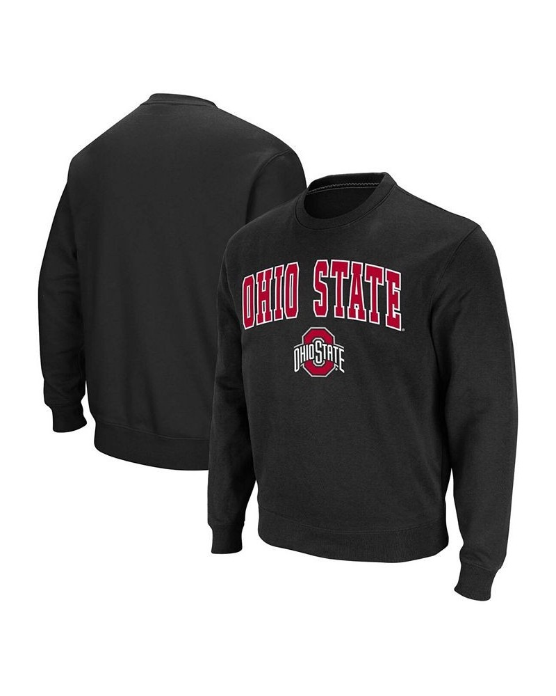 Men's Black Ohio State Buckeyes Team Arch Logo Tackle Twill Pullover Sweatshirt $25.84 Sweatshirt