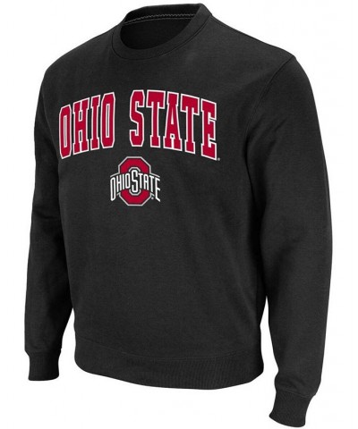 Men's Black Ohio State Buckeyes Team Arch Logo Tackle Twill Pullover Sweatshirt $25.84 Sweatshirt