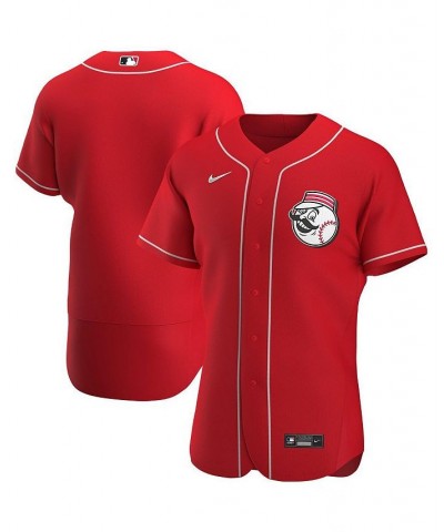 Men's Scarlet Cincinnati Reds Alternate Authentic Team Logo Jersey $89.60 Jersey