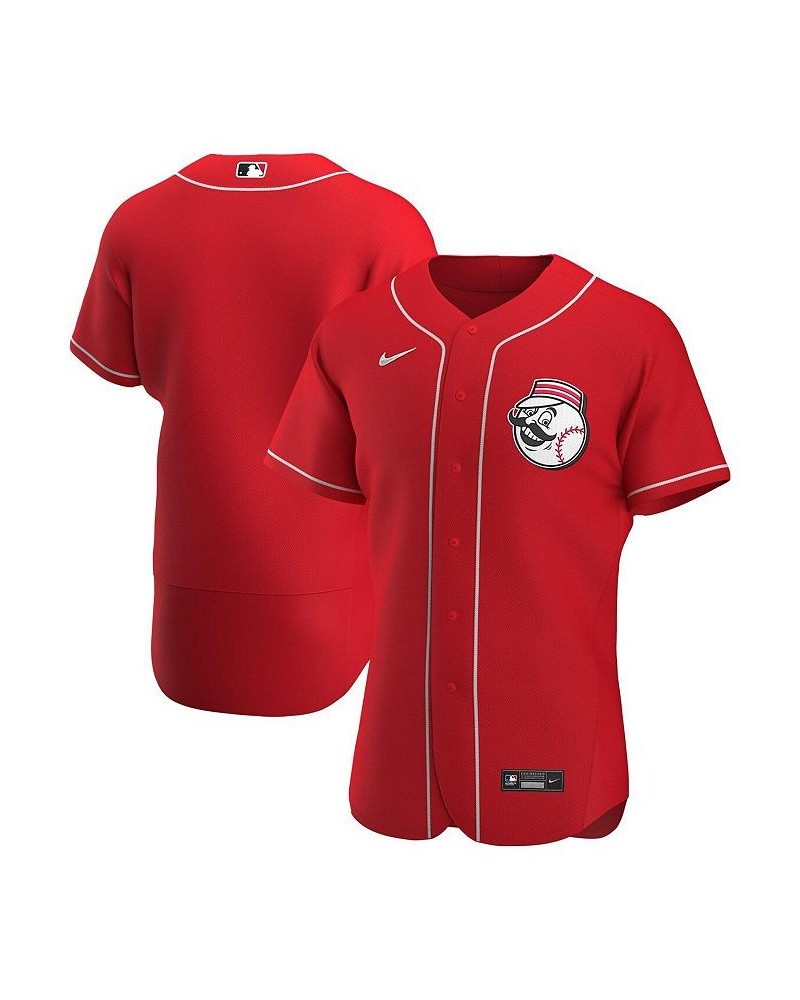 Men's Scarlet Cincinnati Reds Alternate Authentic Team Logo Jersey $89.60 Jersey