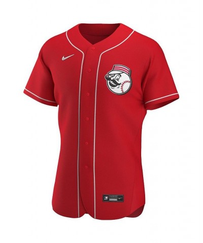 Men's Scarlet Cincinnati Reds Alternate Authentic Team Logo Jersey $89.60 Jersey