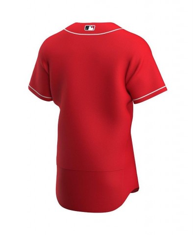 Men's Scarlet Cincinnati Reds Alternate Authentic Team Logo Jersey $89.60 Jersey